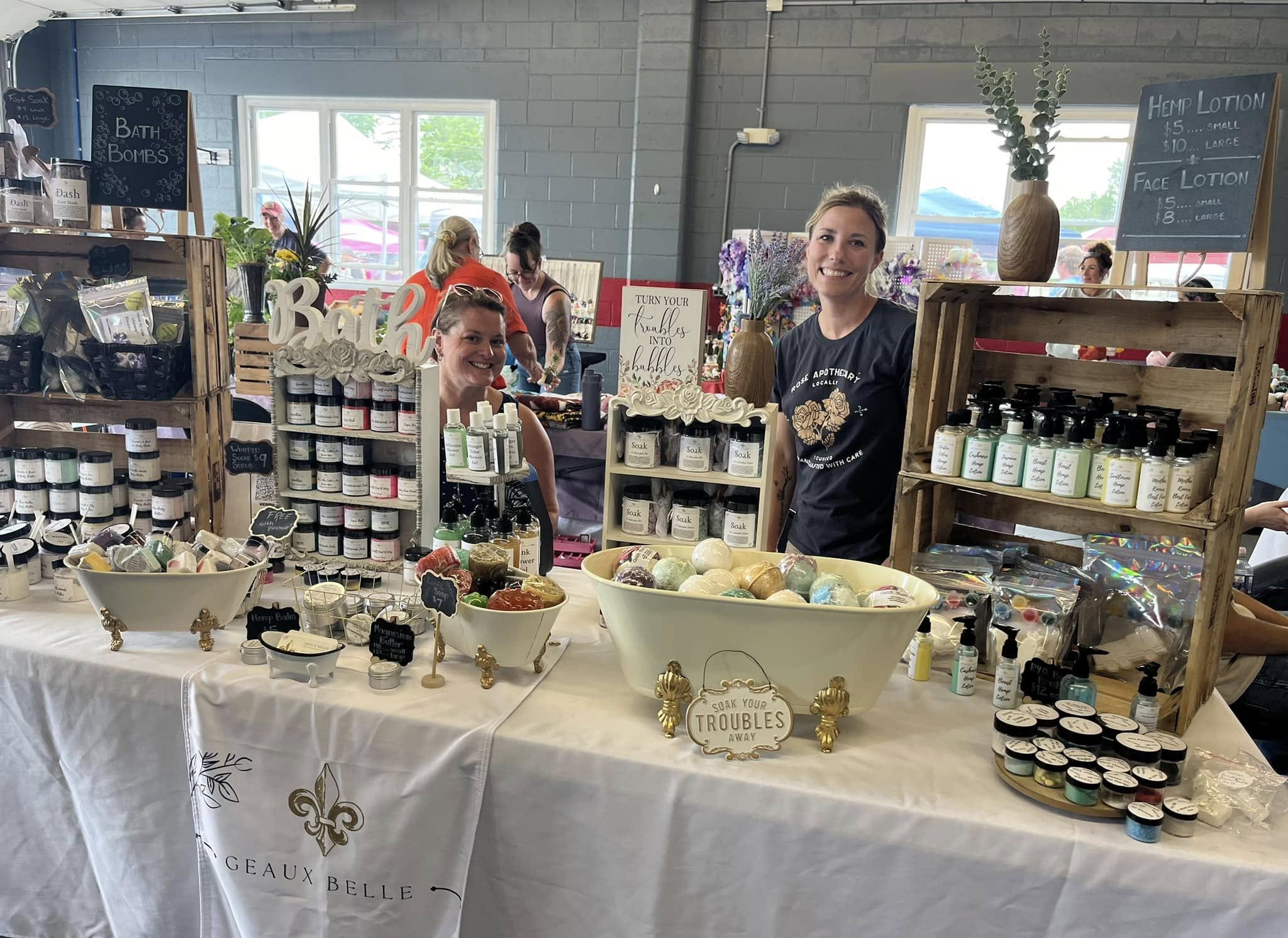 Ladies Auxiliary vendor fundraiser table