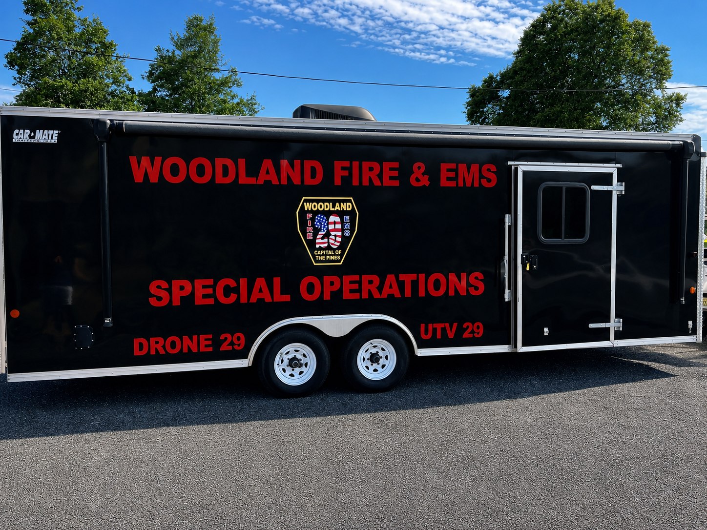 Woodland Township Fire Rescue special operations trailer