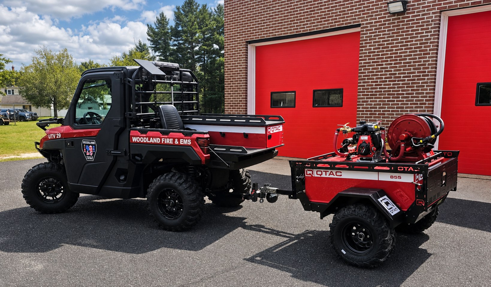 Woodland Township Fire Rescue UTV 29 with trailer